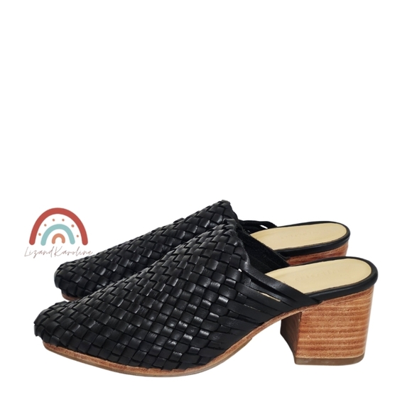 New! Nisolo All Day Woven Leather Heeled Mule - Picture 7 of 16